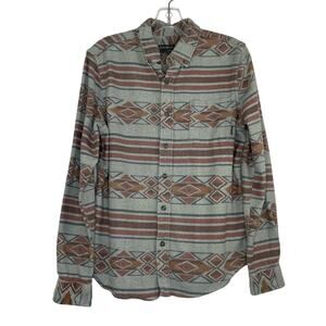 Eddie Bauer southwestern button-up long sleeve men's Small shirt
